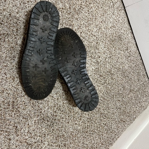 Dr. Martens Black and White Flats with Elegant Trim - Picture 8 of 9